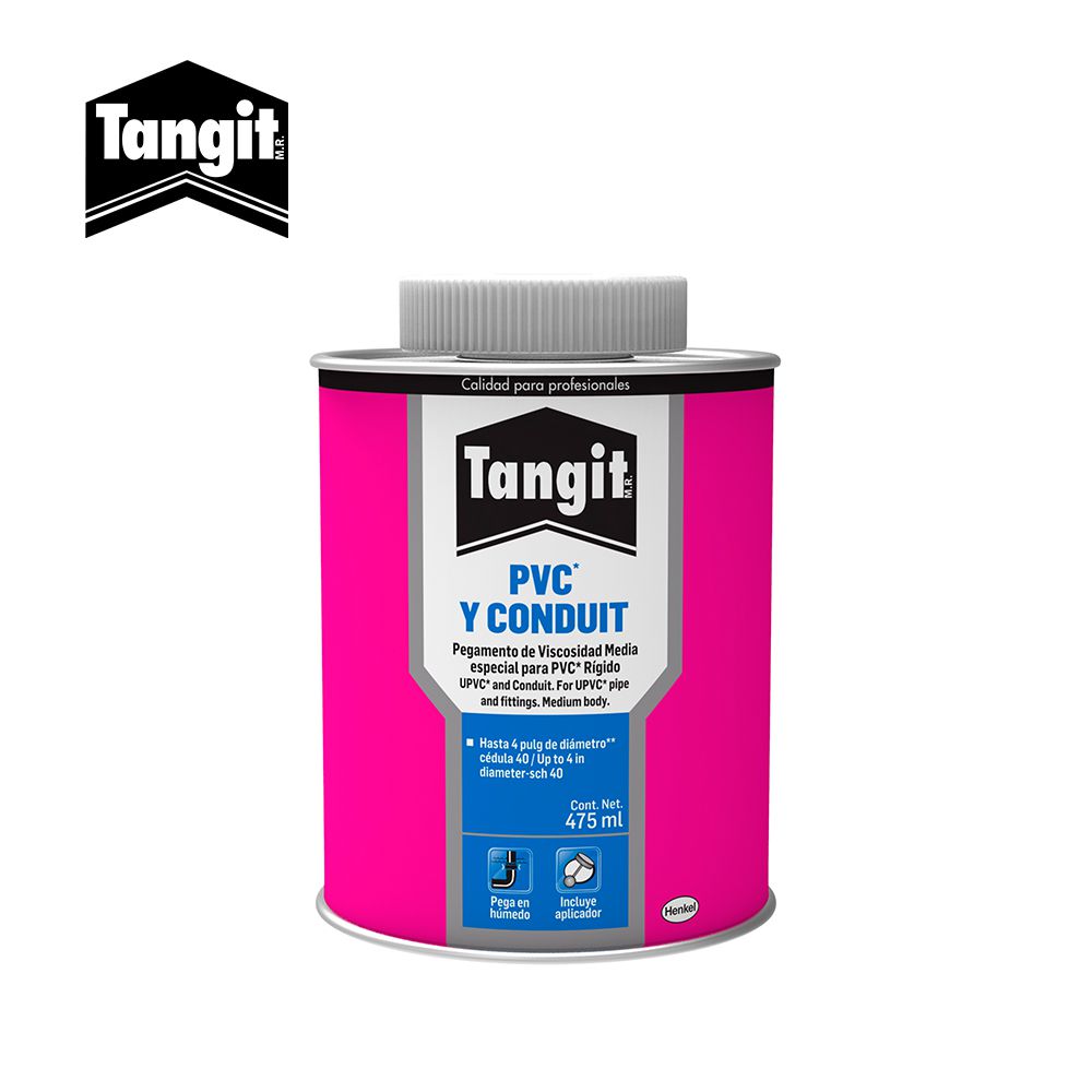 PEGAMENTO PVC Y CONDUIT WET DRY 475 ML. TANGIT
