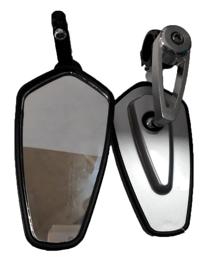 ESPEJO RETROVISOR PARA MOTO SILVER TM-1208-SIL (PAR)