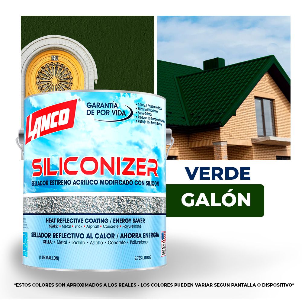 IMPERMEABILIZANTE SILICONIZER VERDE GAL. LANCO RC-202-4 (NC)