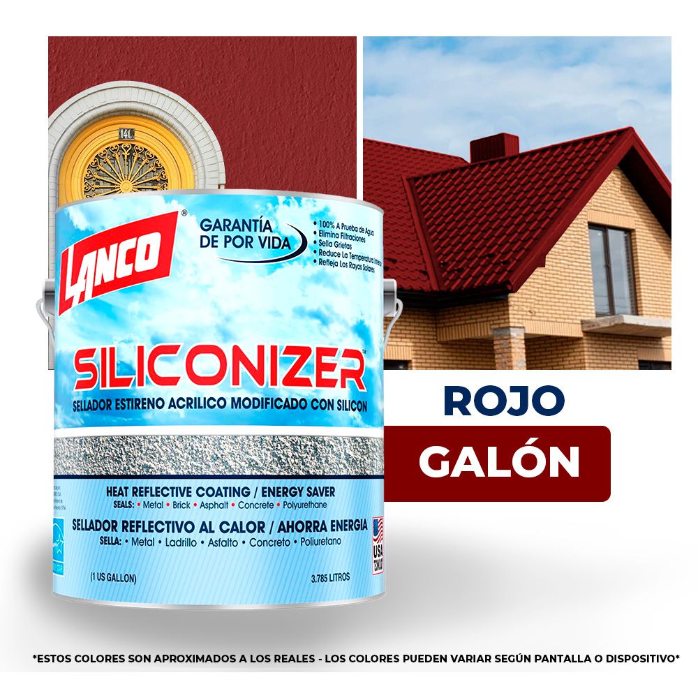 IMPERMEABILIZANTE SILICONIZER ROJO GAL. LANCO RC-201-4 (NC)