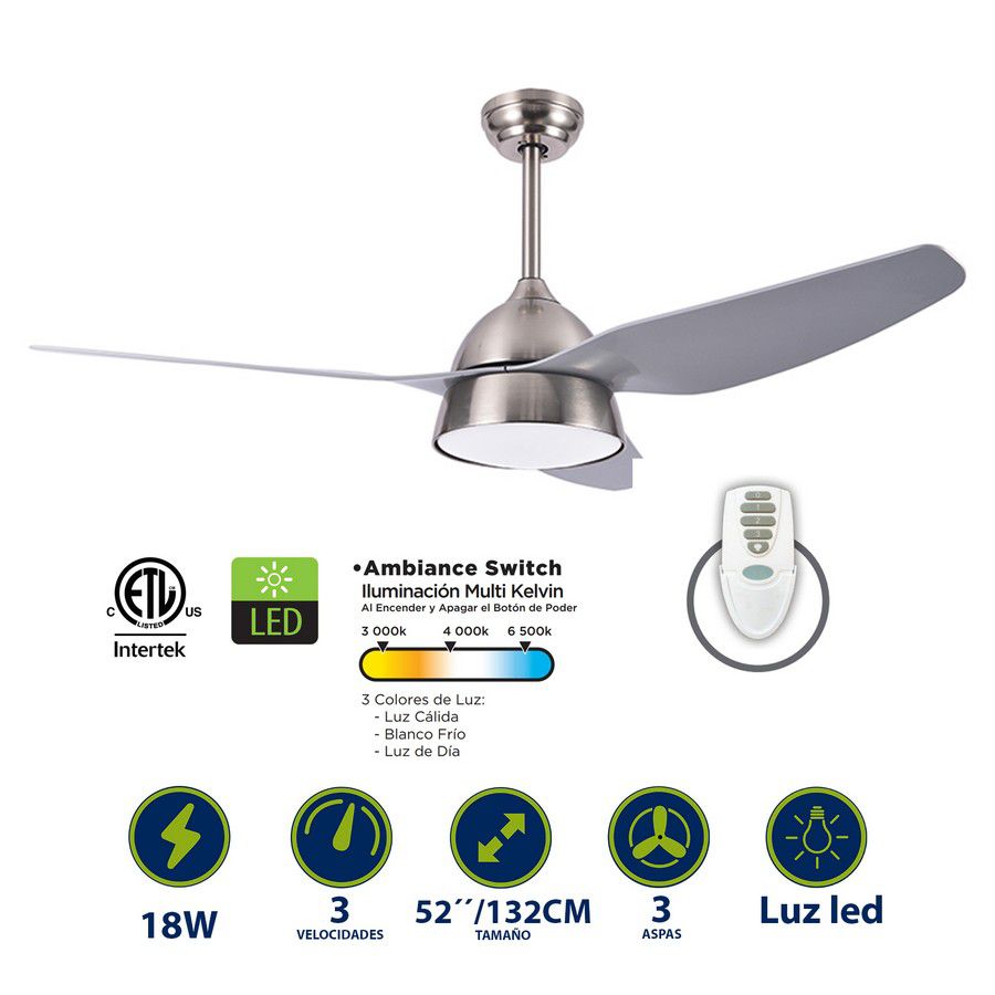 VENTILADOR ACRUX 52 PULG 72927 (NC)