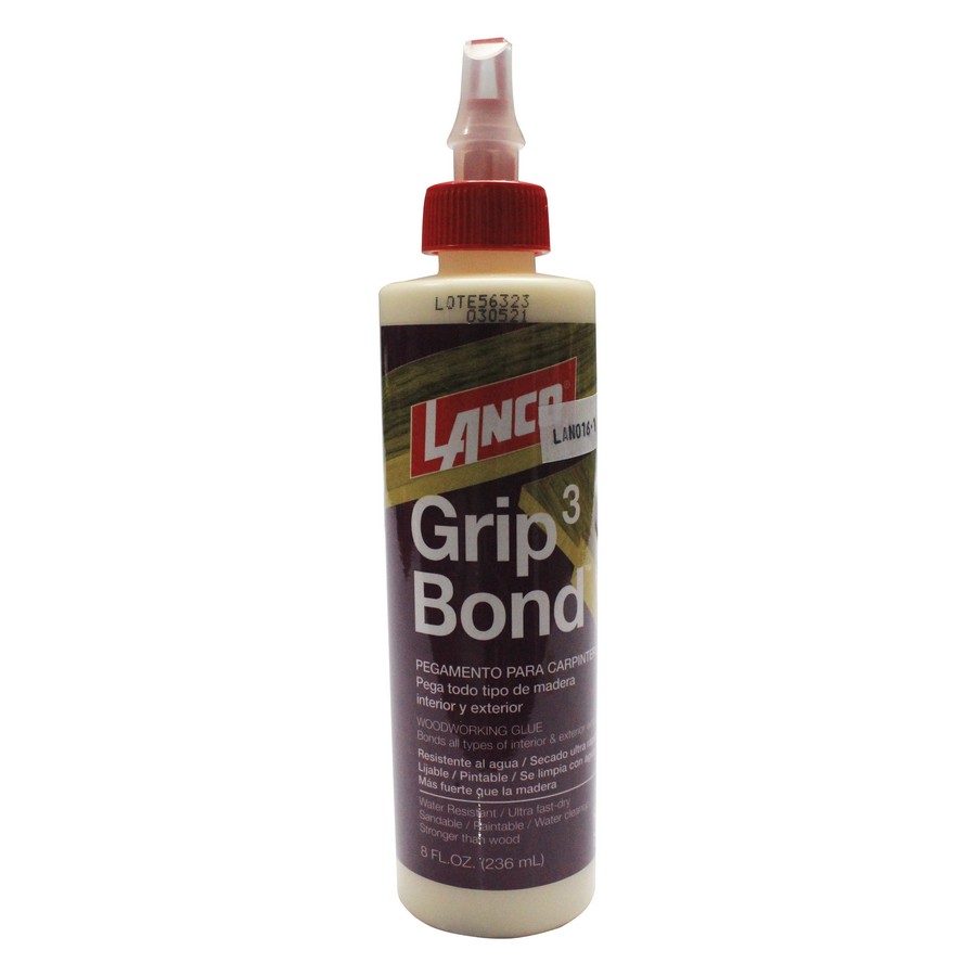 PEGAMENTO AMARILLO PARA CARPINTERIA GRIP BOND 3 - 8OZ. LANCO