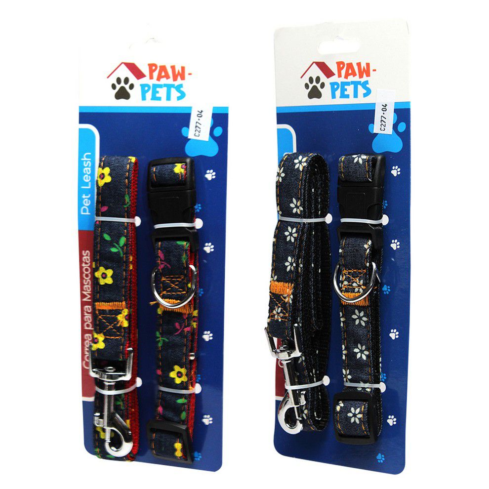 COLLAR + CORREA PARA MASCOTA PAW-1036