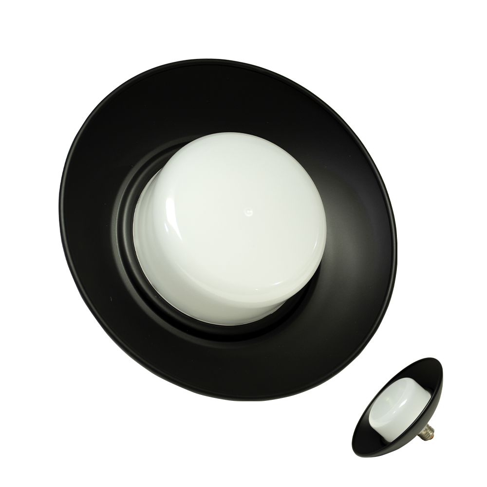 LAMPARA LED TECHO CON ROSCA NEGRO E27 40W AL-LPUF-40W-B