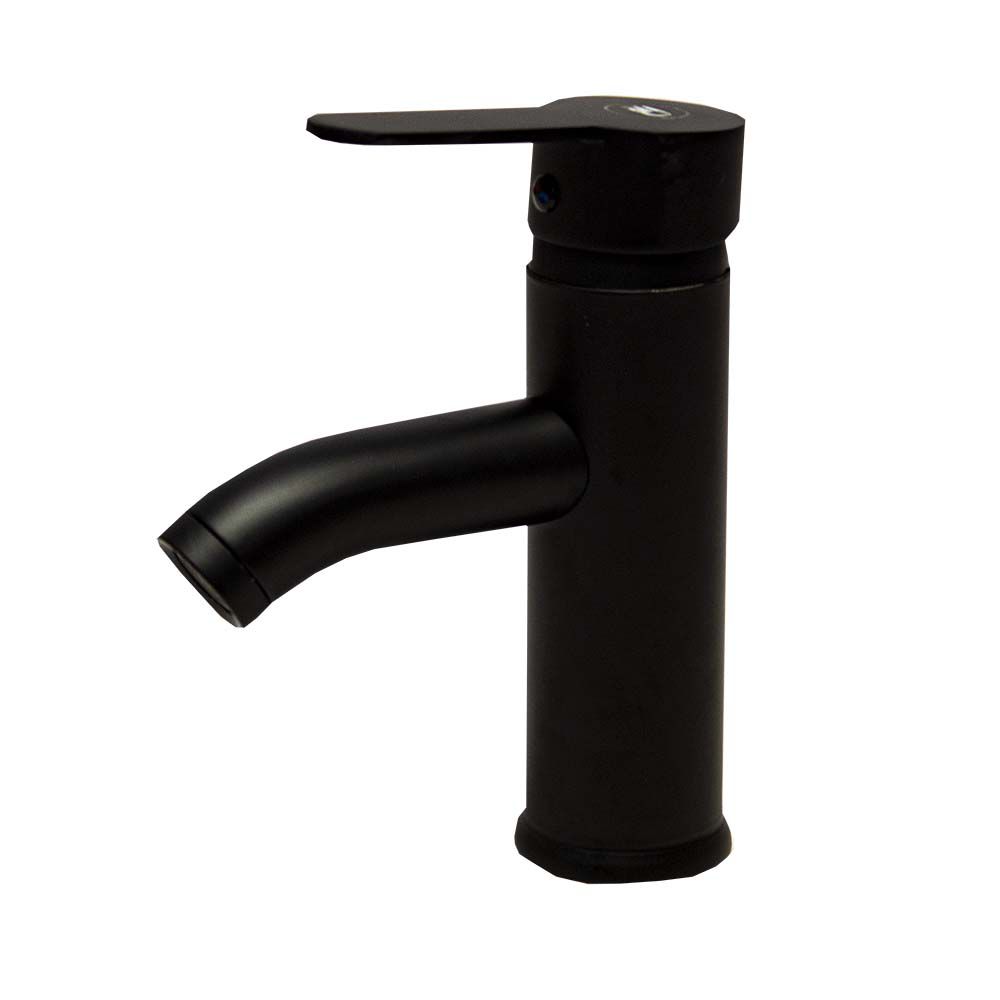 LLAVE PARA LAVAMANO MONOMANDO NEGRO MATE BLU-0009