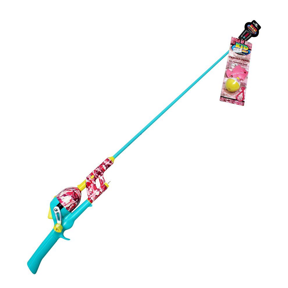 CAÑA PESCA CON CARRETE KID CASTERS PINK CAMO KCGSNTWB34