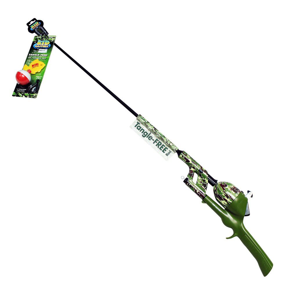 CAÑA PESCA CON CARRETE KID CASTERS GREEN CAMO KCBSNTWB34