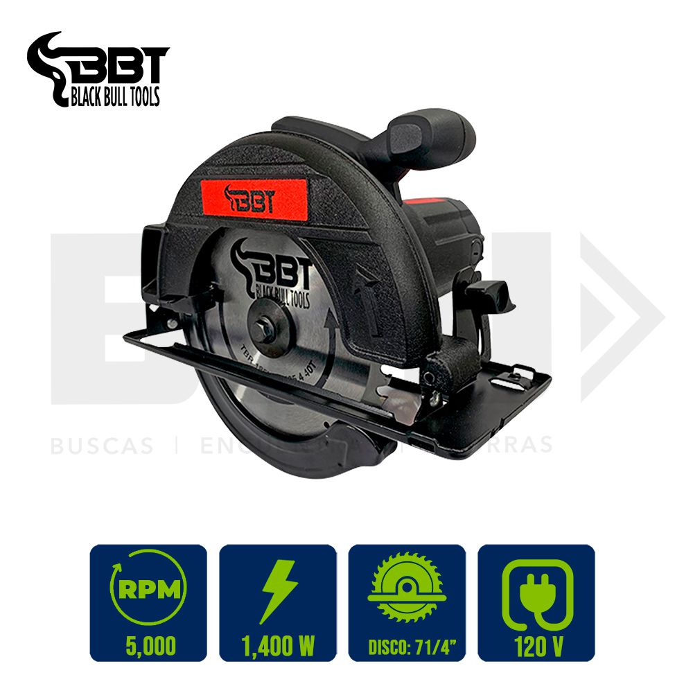SIERRA CIRCULAR 7 1/4 PULG 1400W BBT KMS01-185