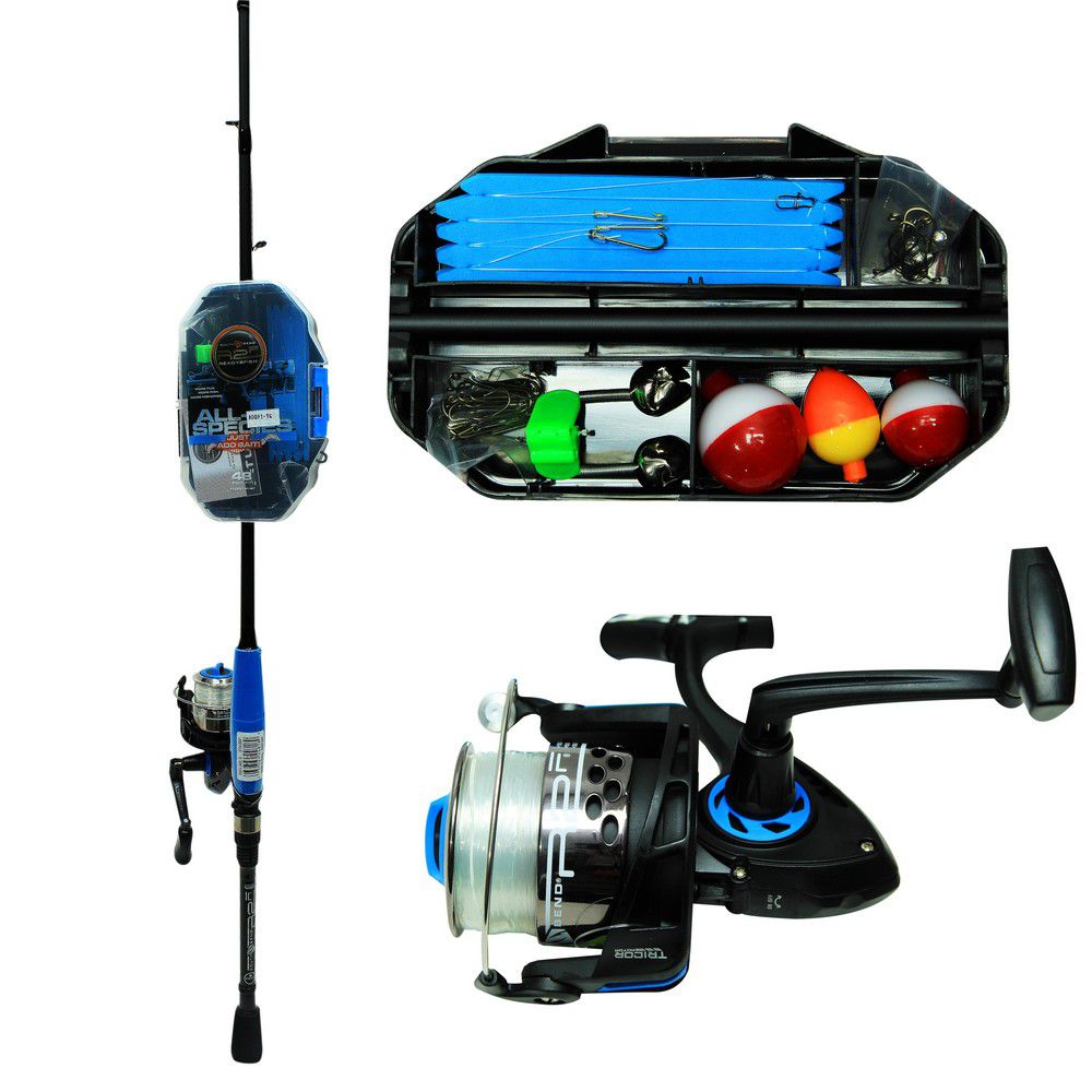 CAÑA PESCA CON CARRETE SPINNING R2FISH ALL SPECIES R2F4-JABL-S