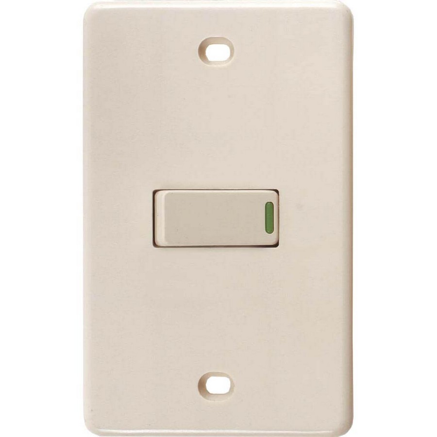 INTERRUPTOR SENCILLO CON PLACA 2160 MARFIL