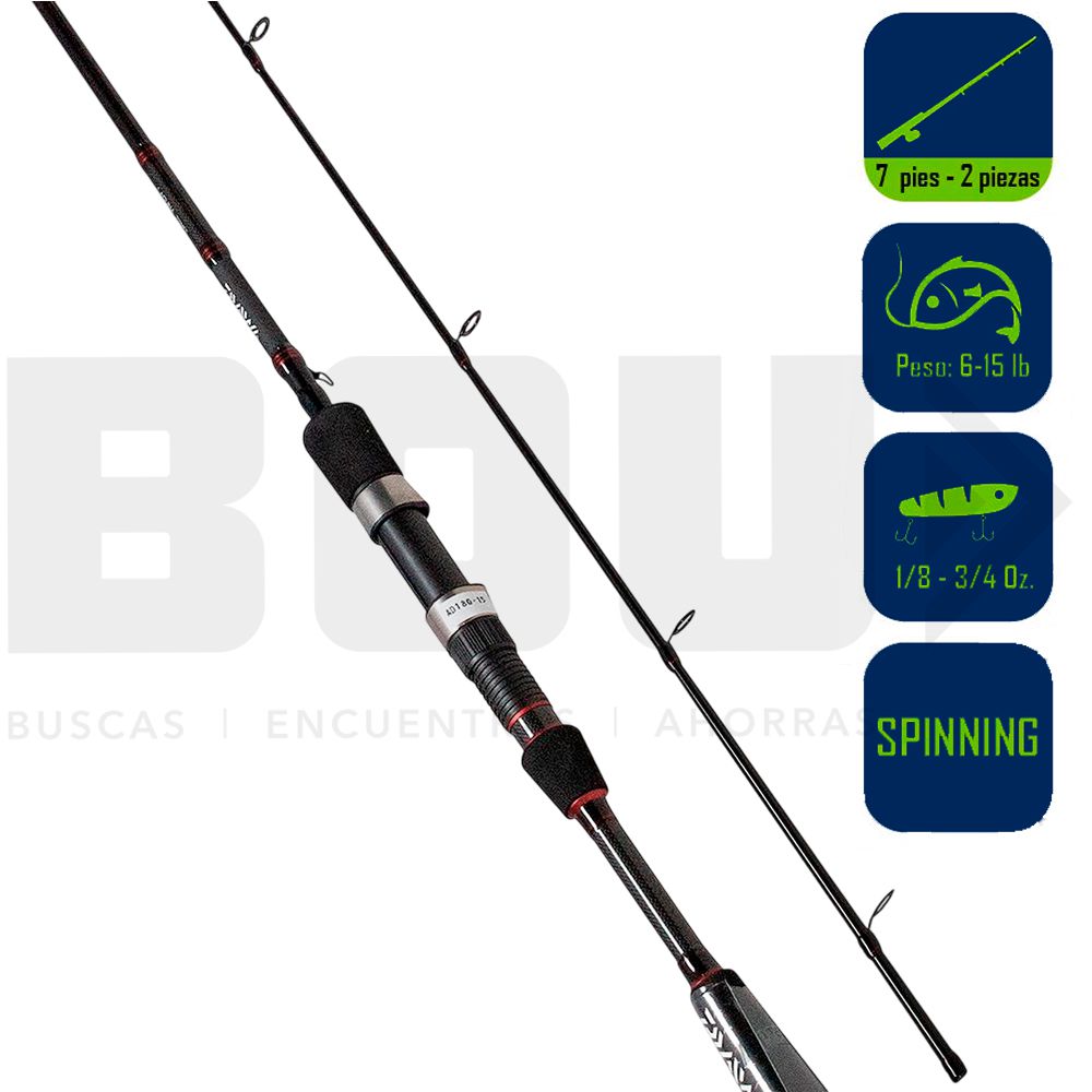 CAÑA PESCA SPINNING DAIWA LAGUNA 7PIES LAG702MFS-B