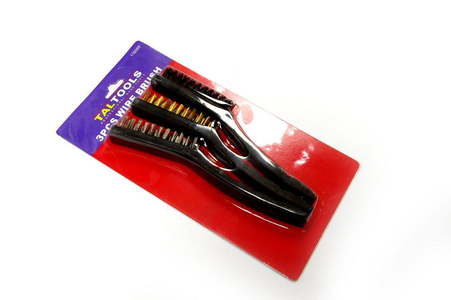 CEPILLO ALAMBRE CON MANGO SET 3PZS