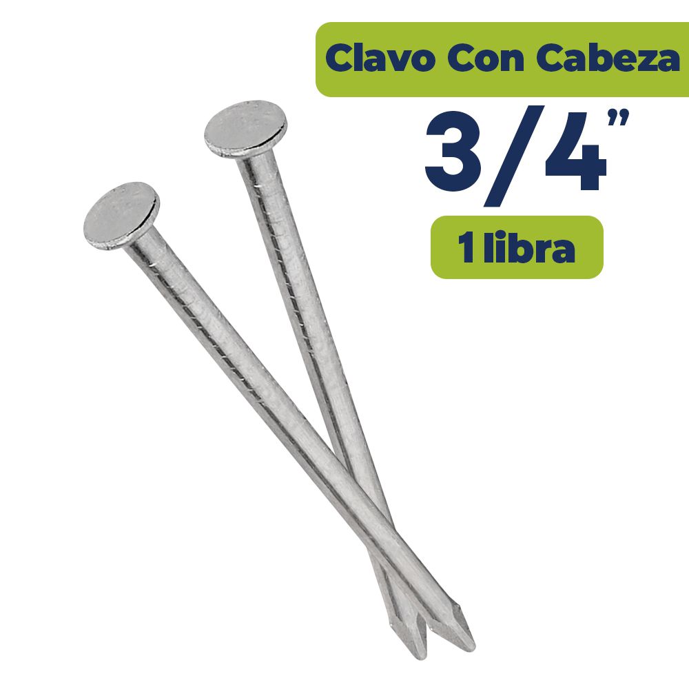 CLAVO ALAMBRE CON CABEZA 3/4 (LBS)