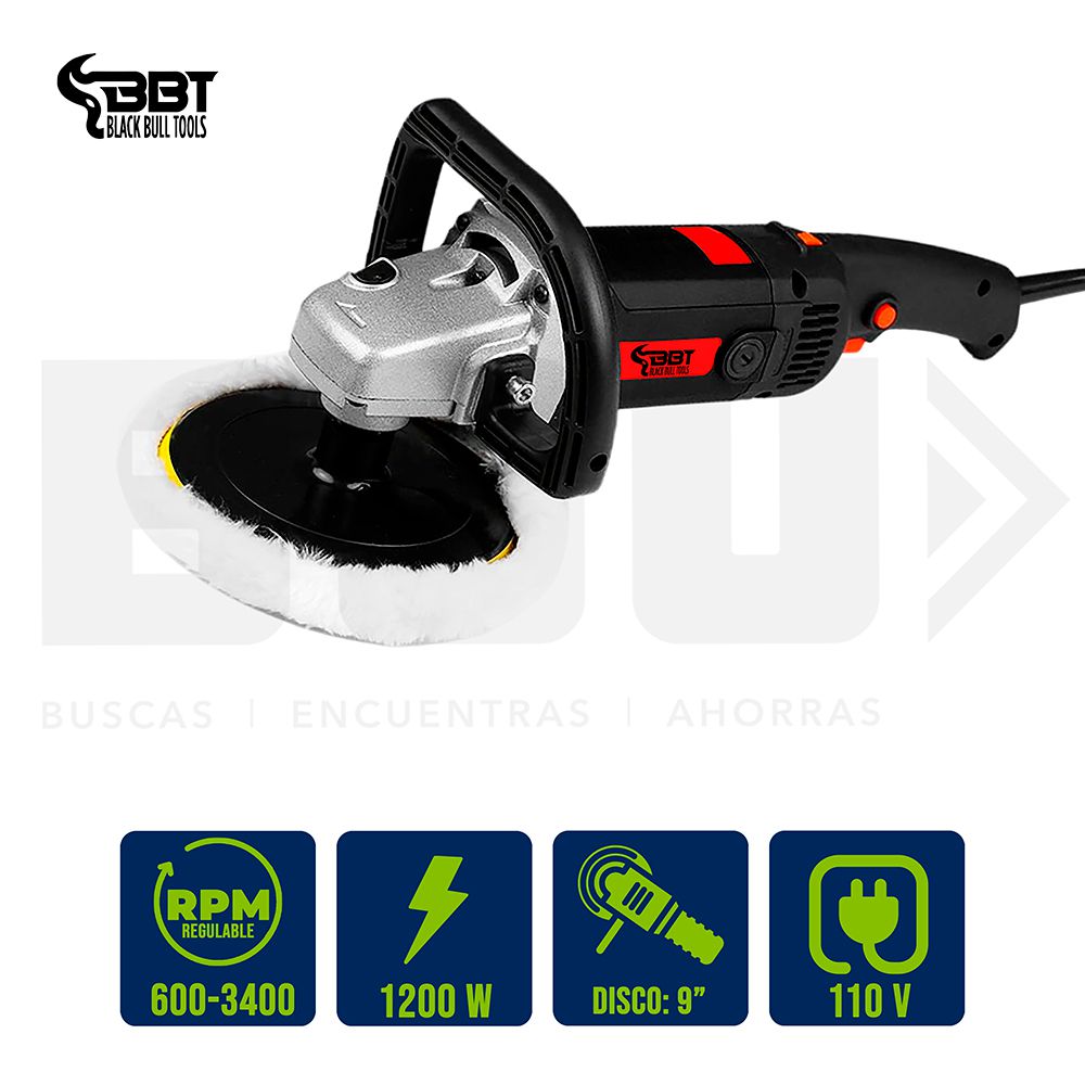 PULIDORA PARA VEHICULO 7 PLG. 1400 WATTS 600-3000RPM BBT 51803