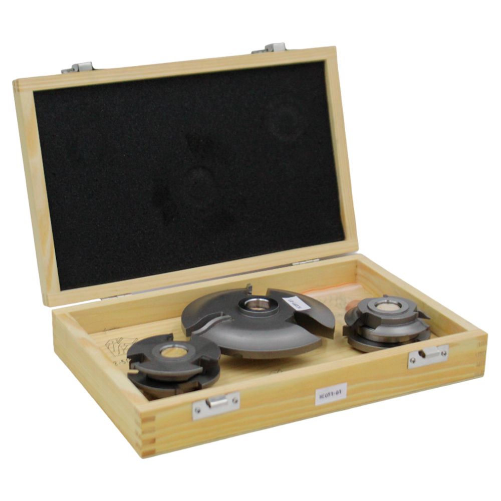 JUEGO DE 3 CUCHILLAS PARA TROMPO PARA FRESAR 3/4PLG. BBT VMK0301