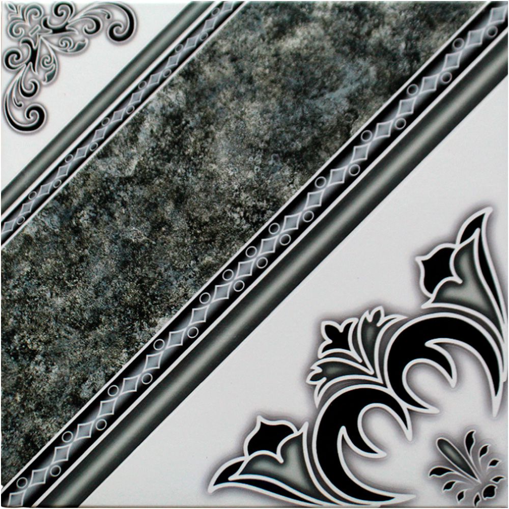 CERAMICA INCEFRA GEOMETRICO VERDE 45X45CM PD35720 (DESC)