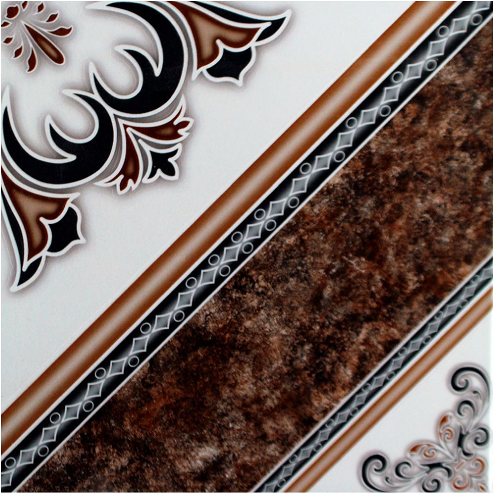 CERAMICA INCEFRA GEOMETRICO CAFE 45X45CM PD35700 MT2 (DESC)