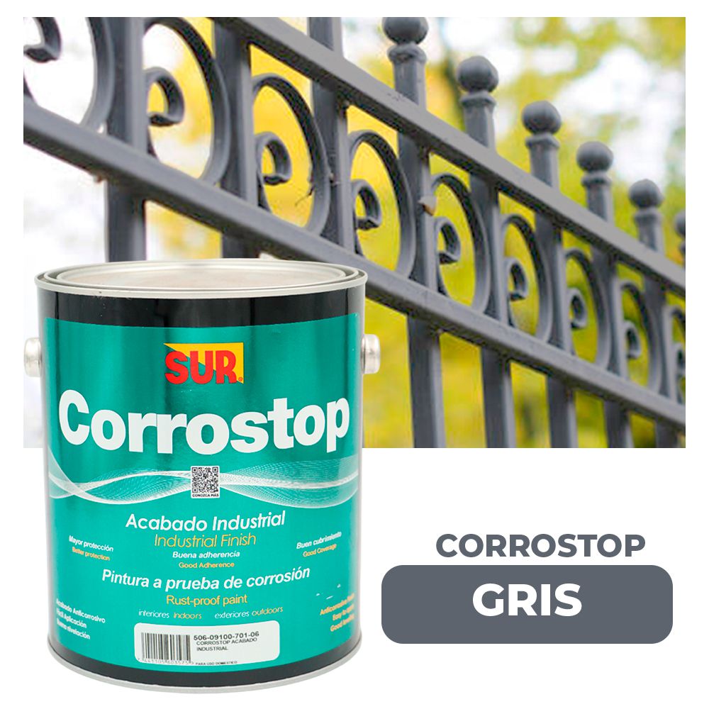 ANTICORROSIVO CORROSTOP 9100 GRIS GALON SUR (NC)