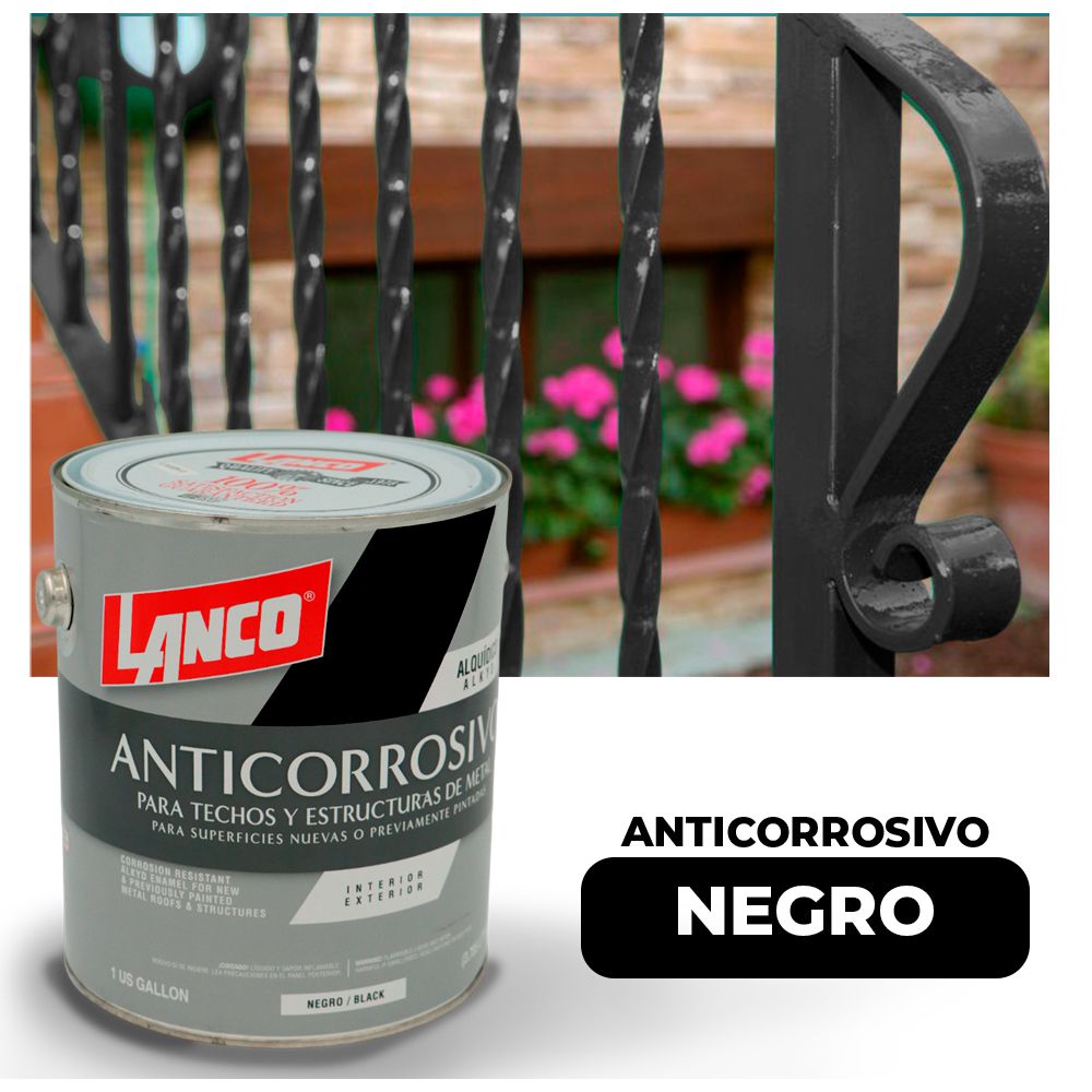 ANTICORROSIVO MATE PLUS NEGRO GLN LANCO