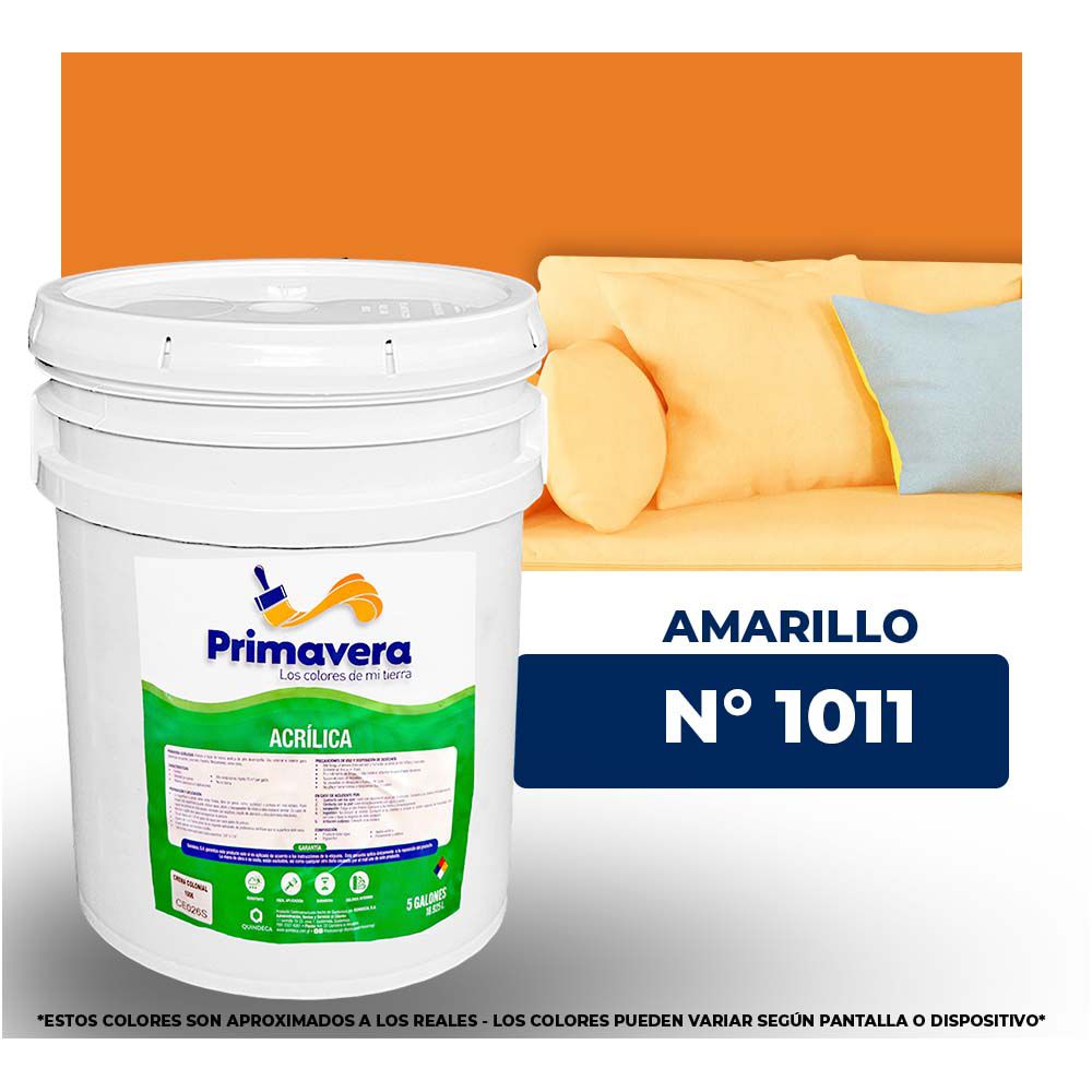 VINILICA PRIMAVERA AMARILLO Nº 1011 CUB. (DESC)