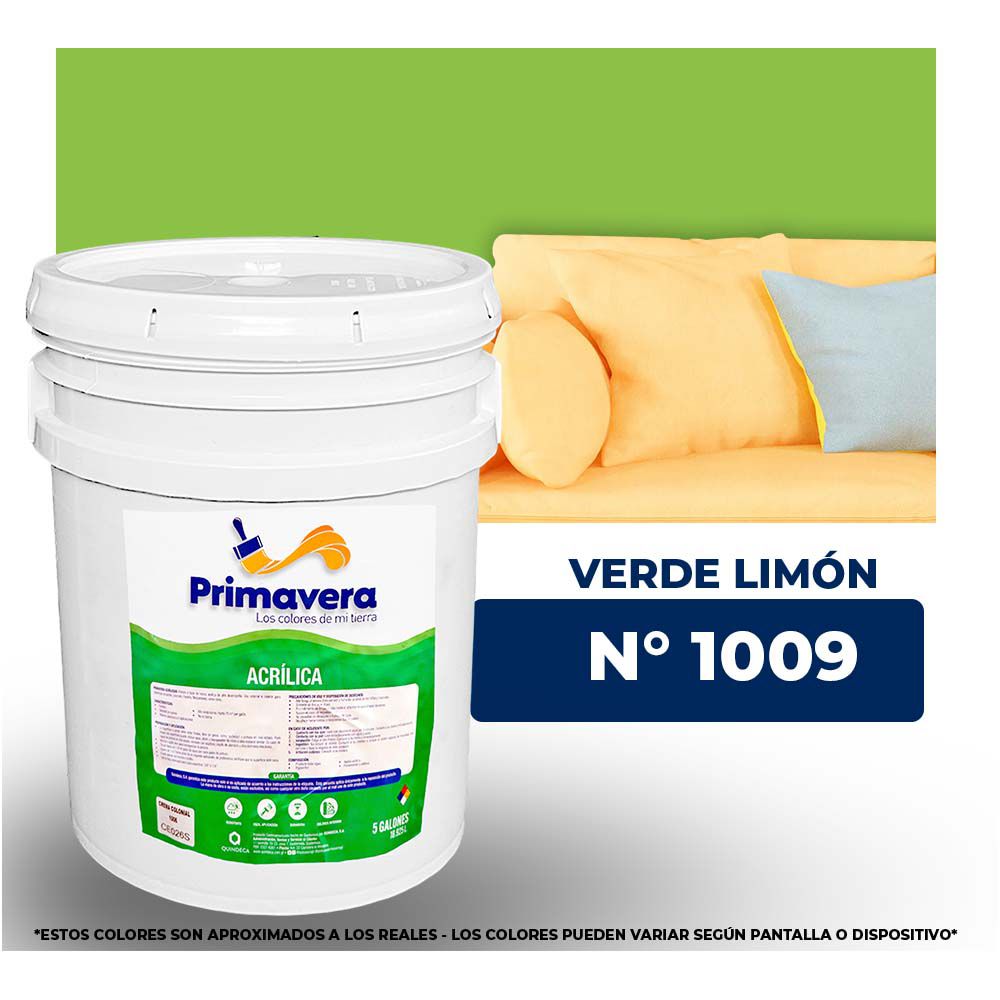 VINILICA PRIMAVERA VERDE LIMON Nº 1009 CUB. (NC)