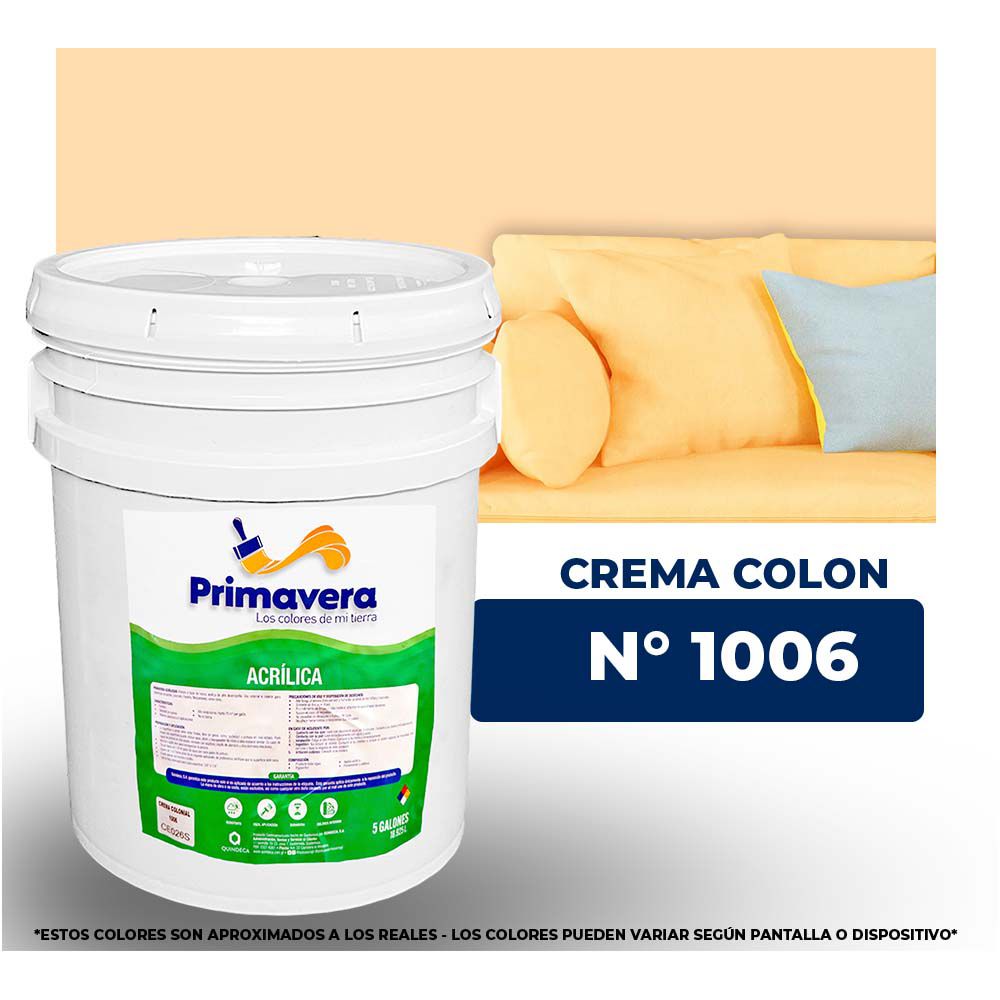 VINILICA PRIMAVERA CREMA COLON. Nº 1006 CUB. (NC)