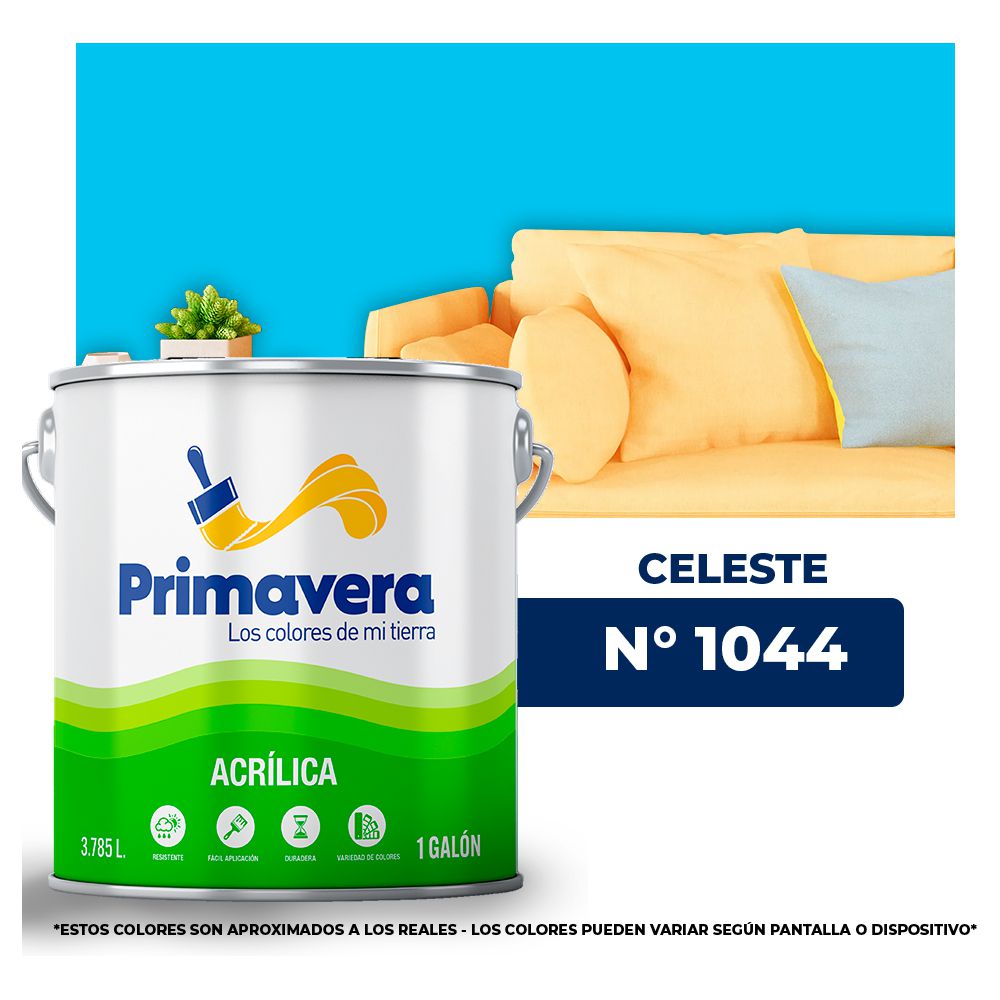 VINILICA PRIMAVERA CELESTE Nº 1044 GALON (NC)