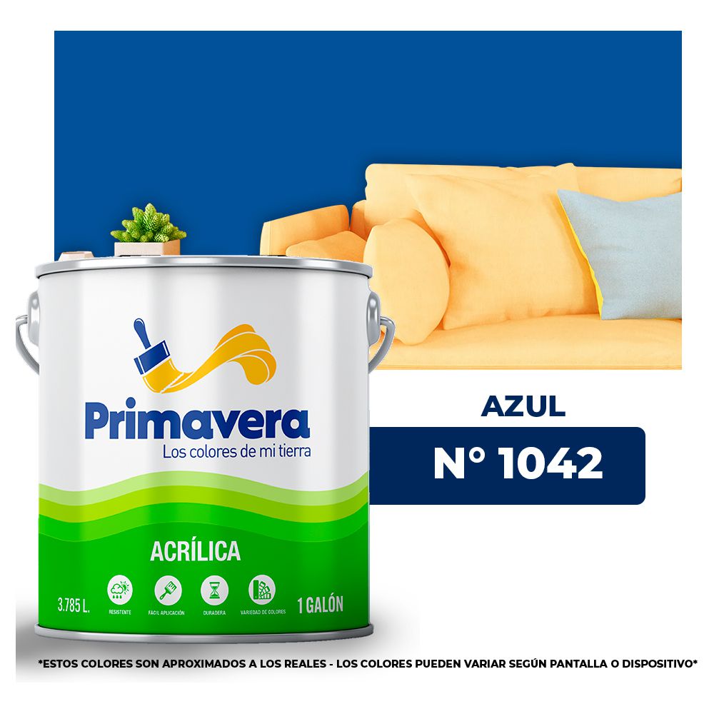 VINILICA PRIMAVERA AZUL Nº 1042 GALON (NC)