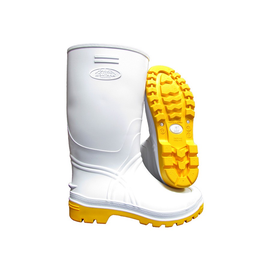 BOTA SUPER INDUSTRIAL BLANCA/AMARILLO Nº 36