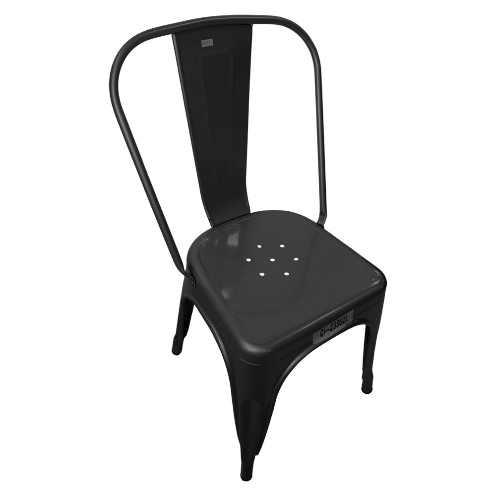 SILLA METALICA 85CM NEGRO CH-233-BLK