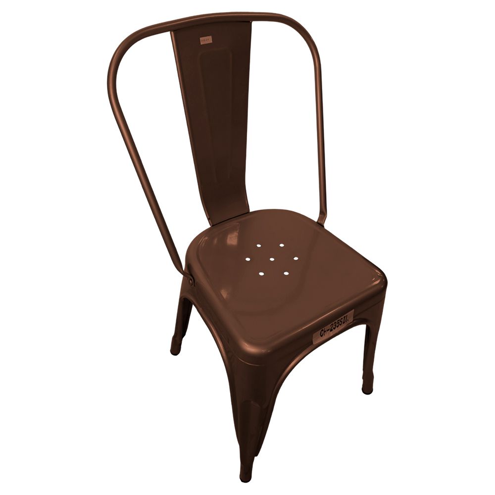 SILLA METALICA 85CM COBRE CH-236-COP