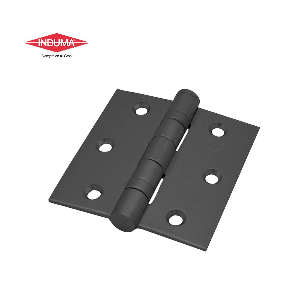 BISAGRA INDUMA 3X3 NEGRO MATE CON TORNILLO (PRS)