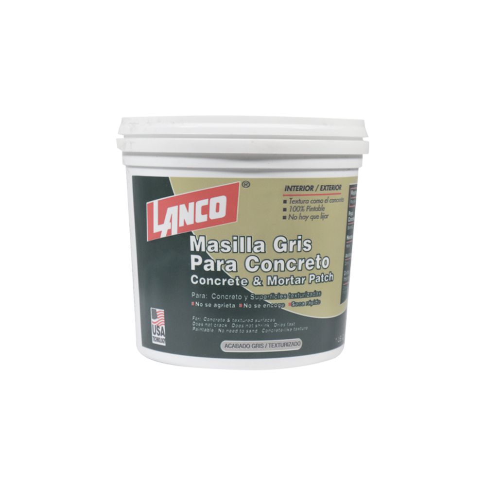 MASILLA ELASTOMERICA PARA CONCRETO COLOR GRIS 8OZ. LANCO CP-224-7