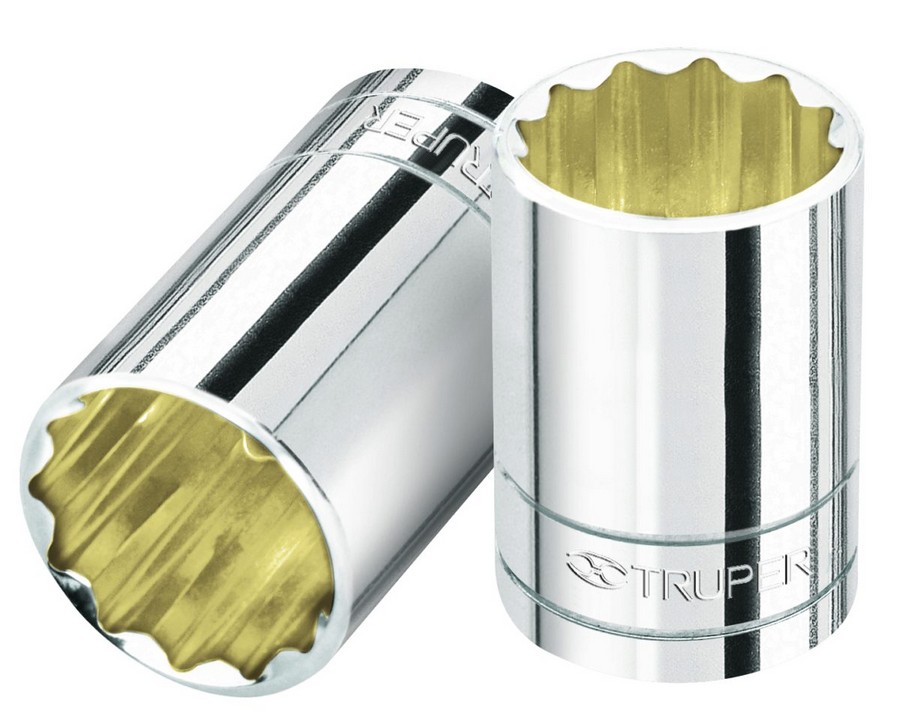 CUBO ESTRIADO ACERO 1/2 X 28MM TRUPER 13542