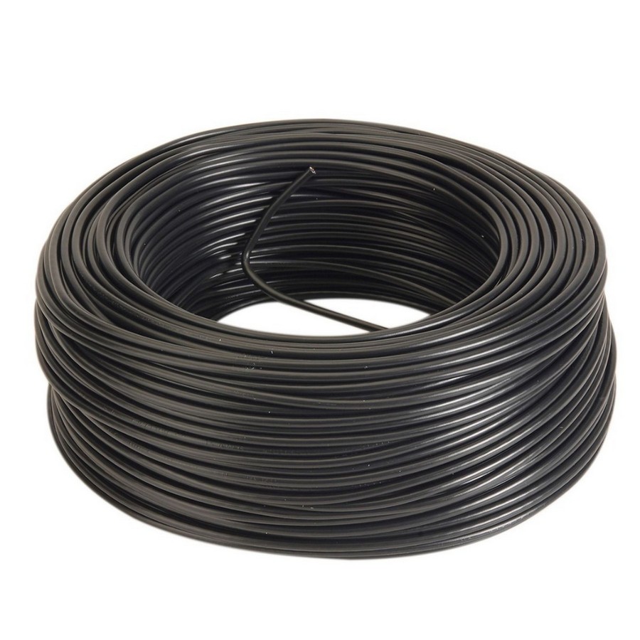 ALAMBRE SOLIDO THHN 10 NEGRO (1 CAJA=100 MTS)
