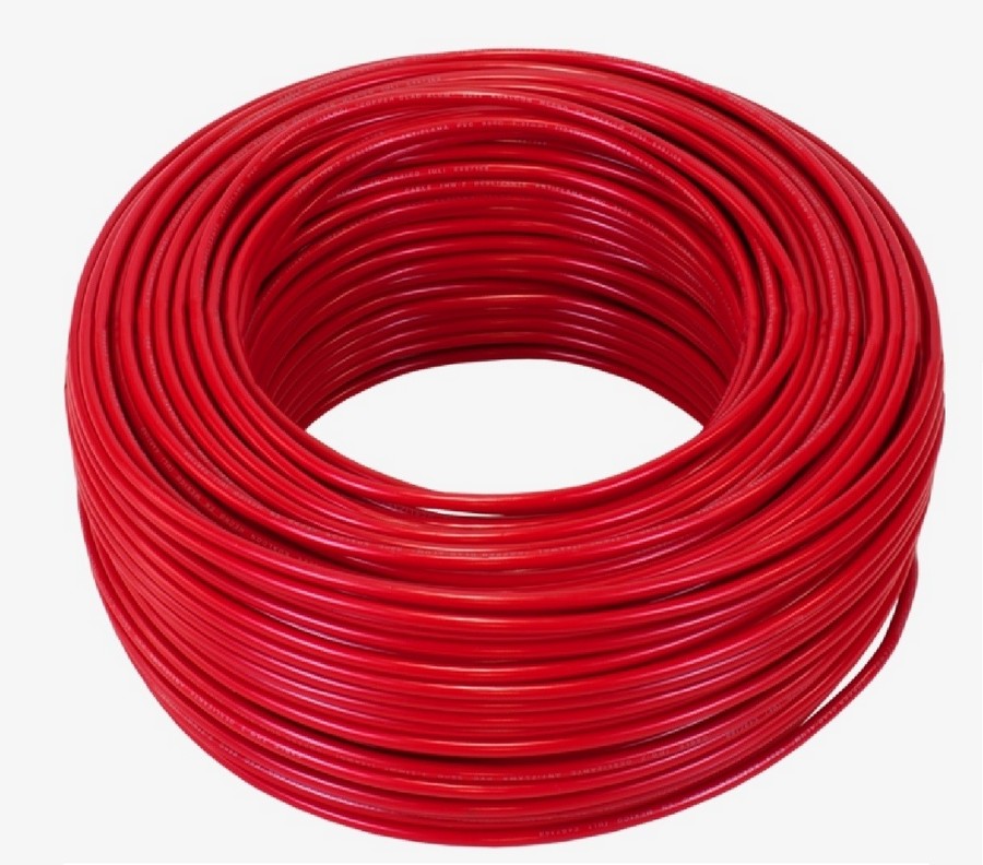 ALAMBRE SOLIDO THHN 14 ROJO (1 CAJA=100 MTS)