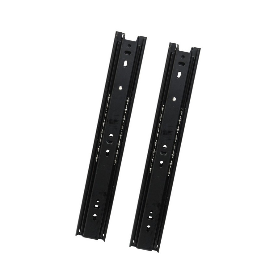 RIEL P/GAVETA SOPRANO TELESC. NEGRO/BLANCO 450MM 6003-0054-14