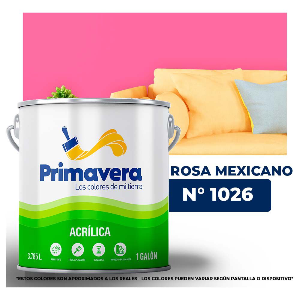VINILICA PRIMAVERA ROSA MEXICANA Nº 1026 GALON (NC)