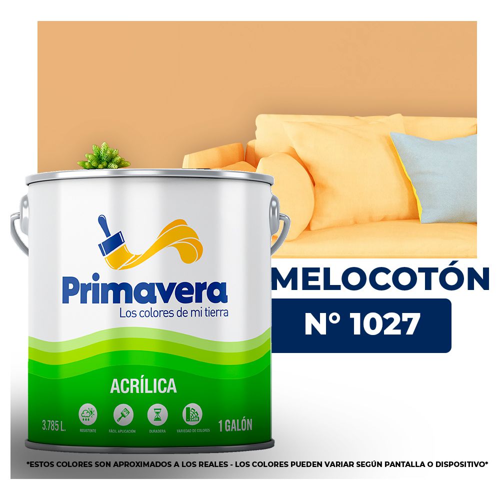 VINILICA PRIMAVERA MELOCOTON Nº 1027 GALON (NC)