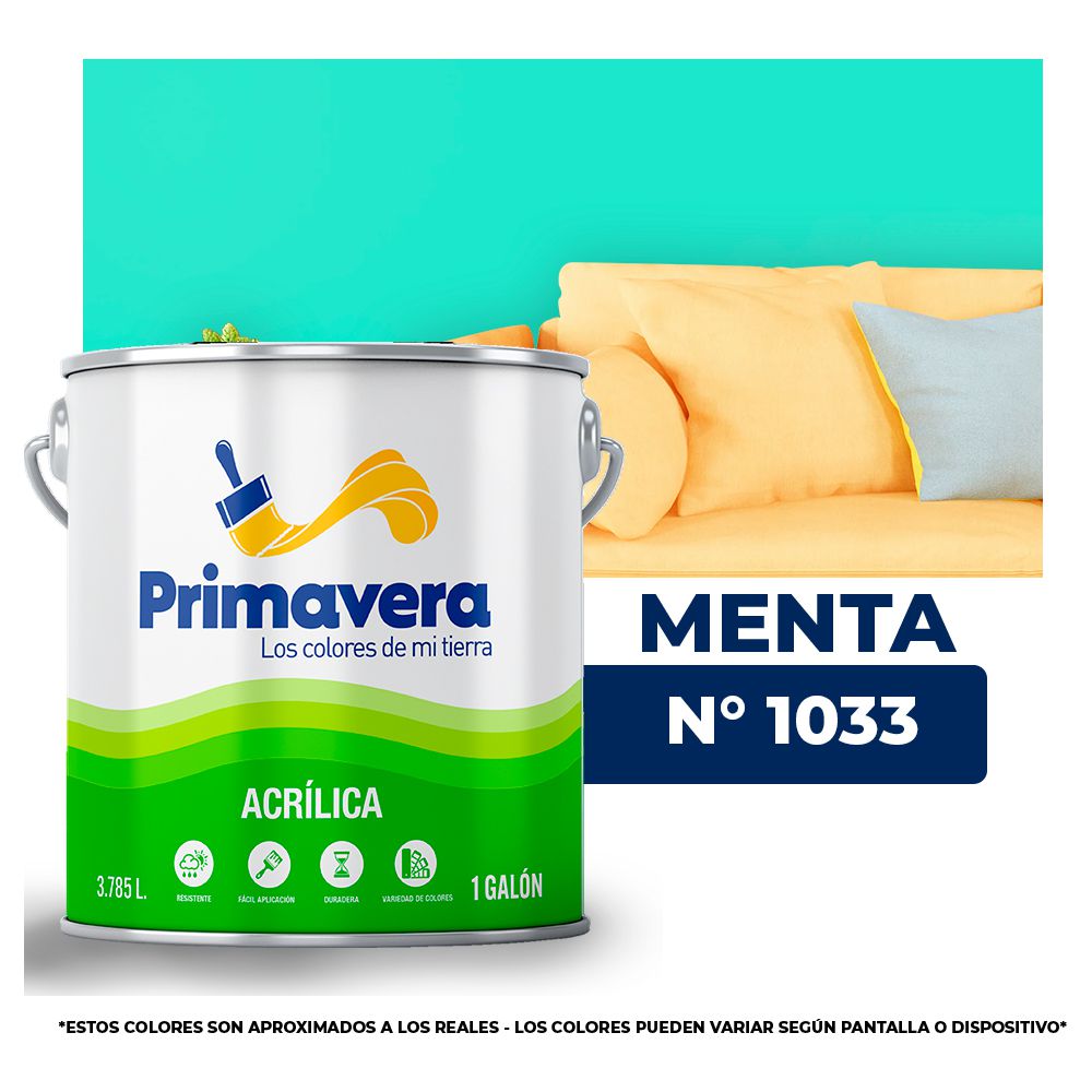VINILICA PRIMAVERA MENTA Nº 1033 GALON (NC)