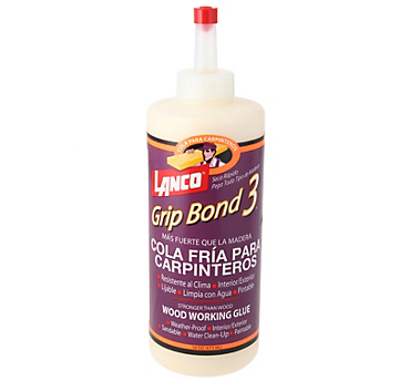 PEGAMENTO AMARILLO PARA CARPINTERIA GRIP BOND 3 - 4OZ. LANCO