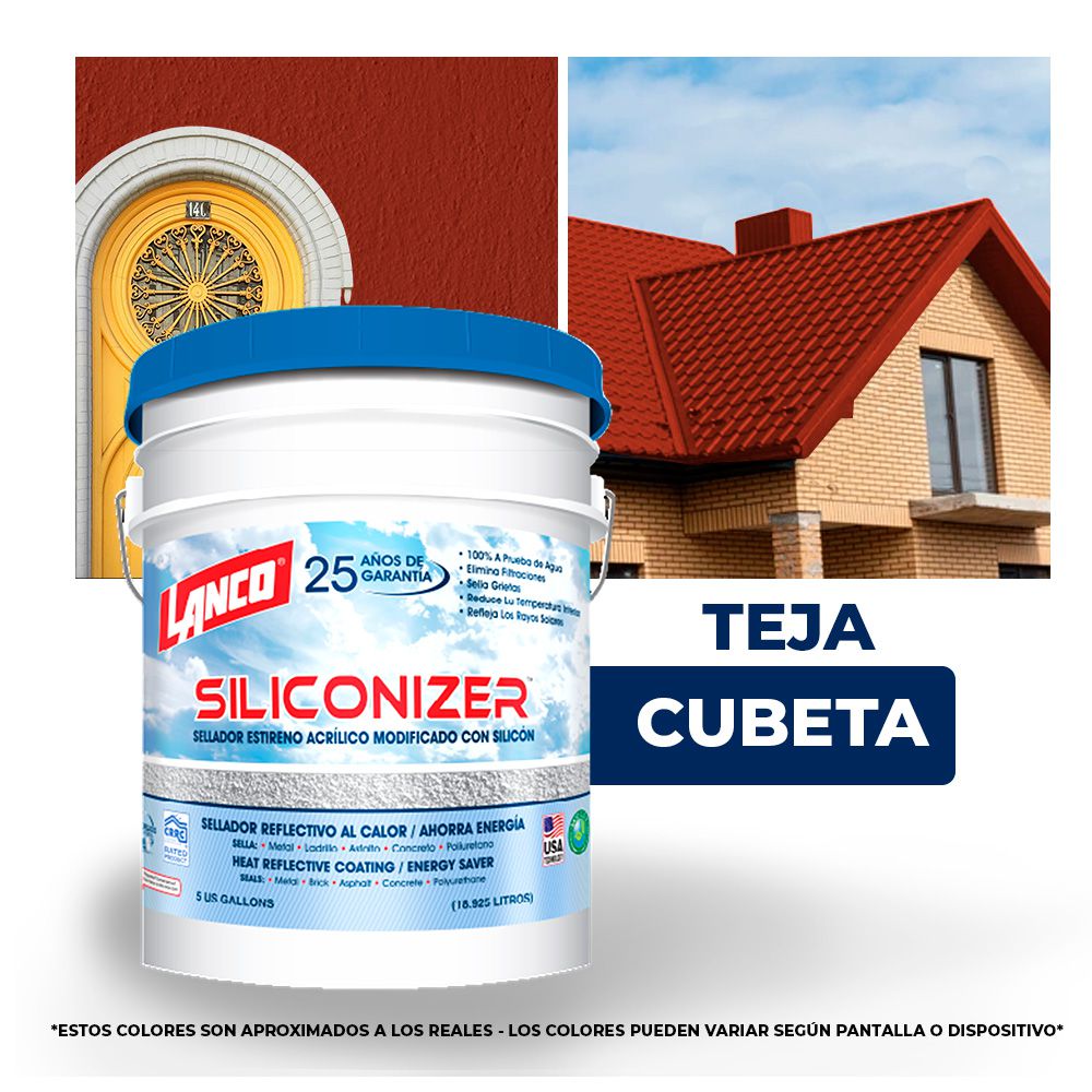 IMPERMEABILIZANTE SILICONIZER TEJA CUBETA LANCO RC-227-2 (NC)