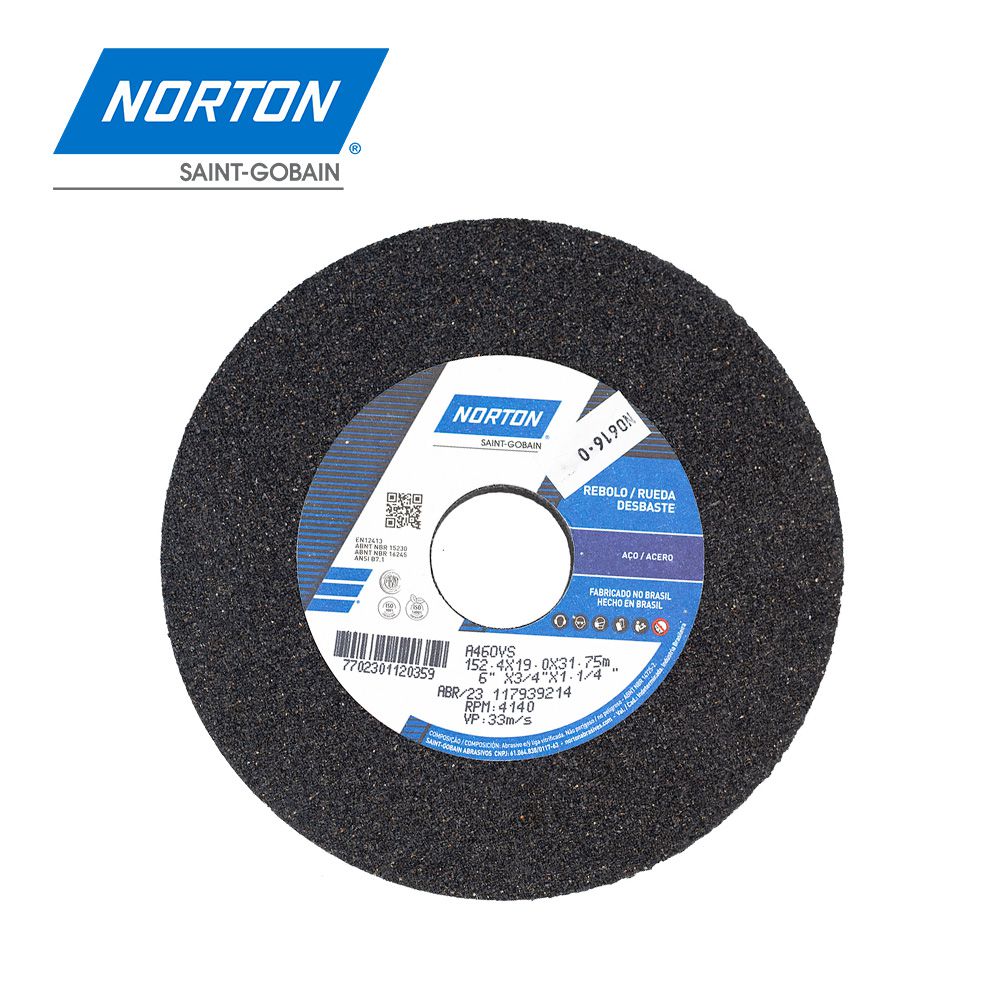 RUEDA ESM. NORTON T1 6 X 3/4 X 1 1/4 A-46