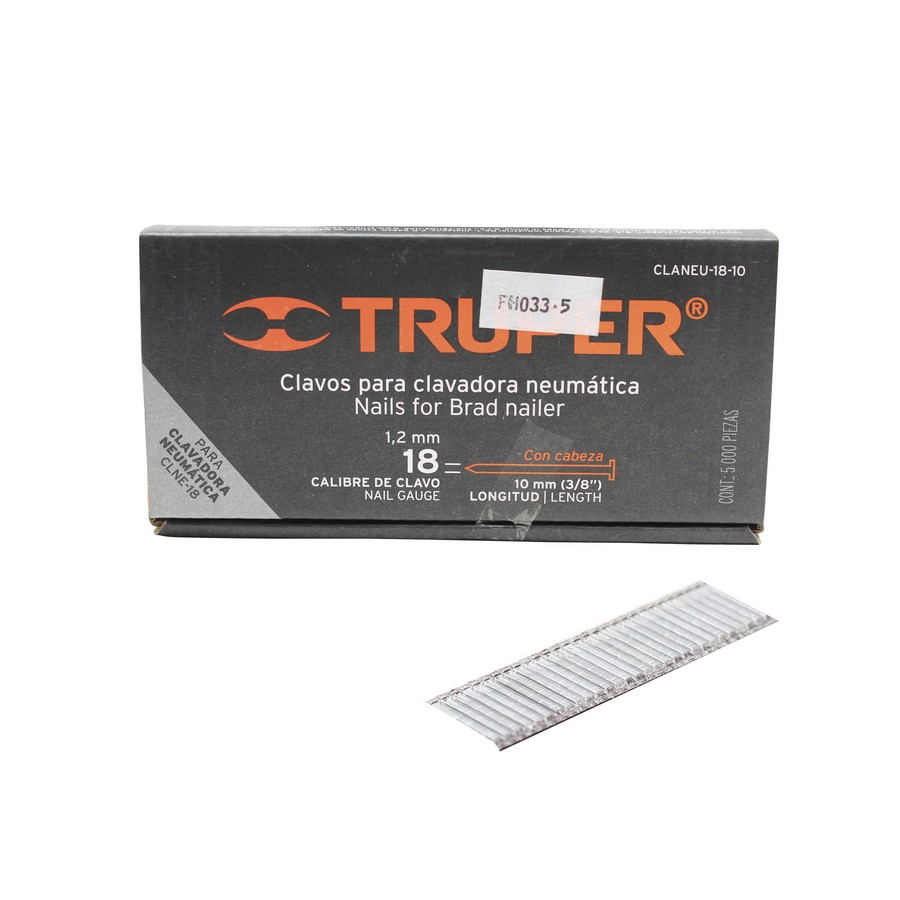 CLAVO PARA CLAVAD. NEUMAT. CALIBRE 18 3/8 PULG. (5000 PCS) TRUPER 18260