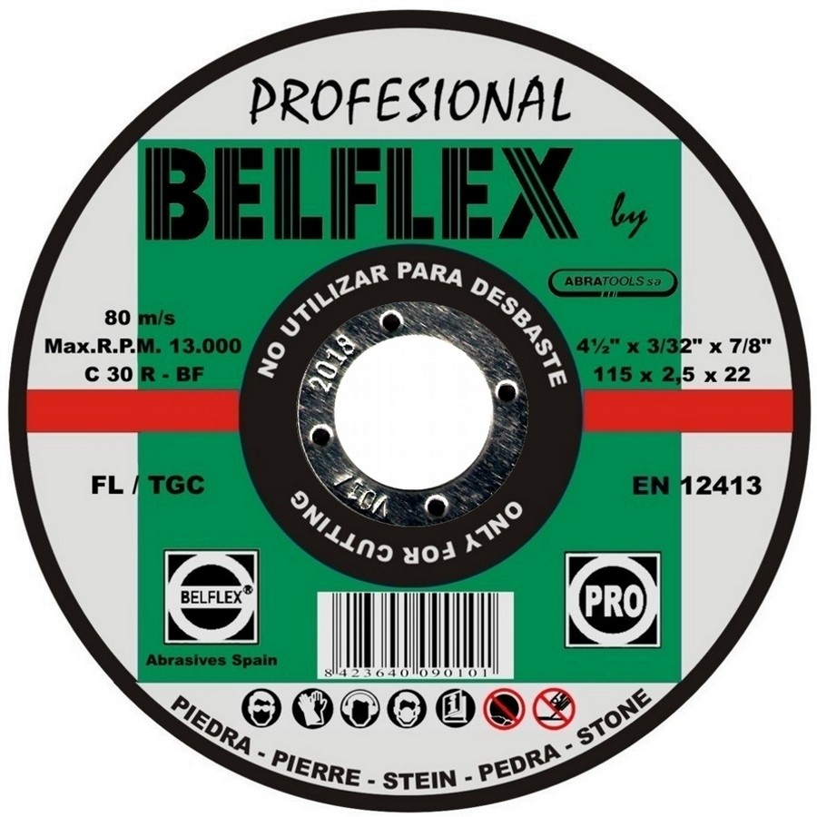 DISCO ABRAT. PARA MAMPOST.  3.0mm X 7 PULG   021783034