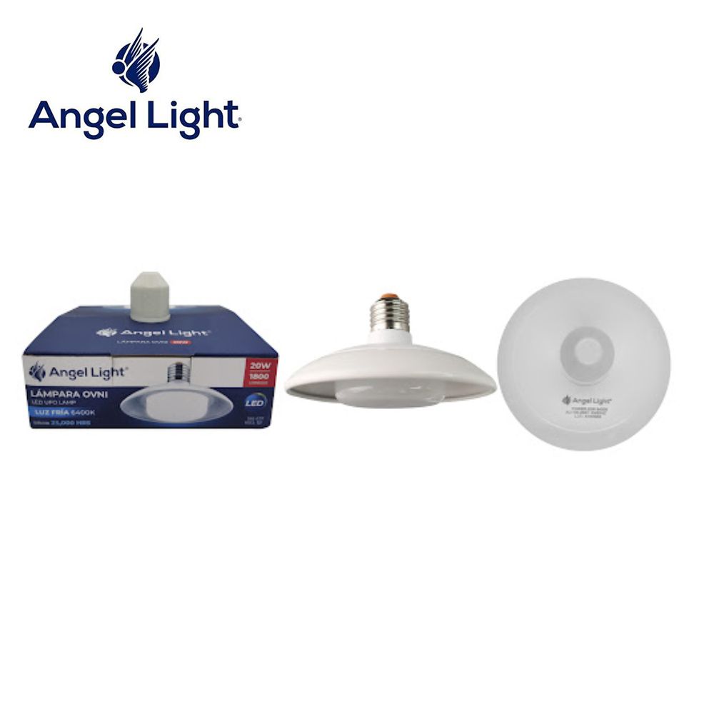 LAMPARA LED TECHO OVNI CON ROSCA BLANCO E27 60W AL-LPUF-60W-W/AL-LPUF-60W-B