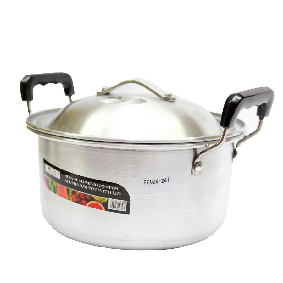 OLLA ALUMINIO CON TAPADERA 19CMS SH-0519