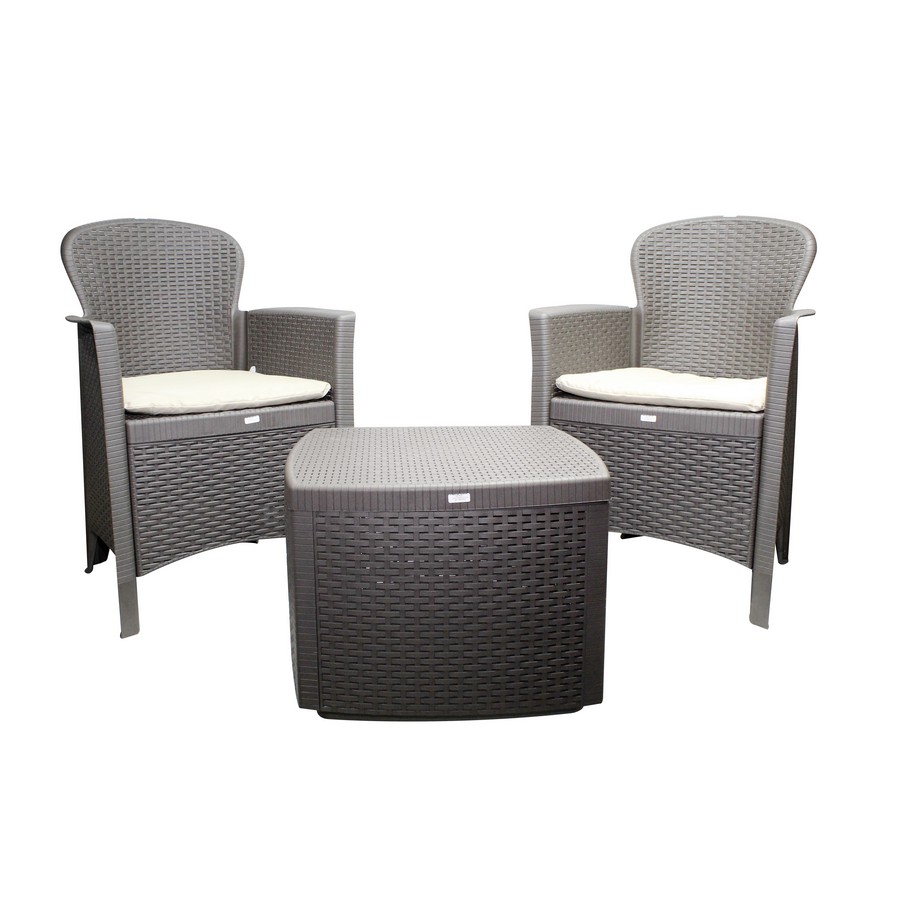 SALA PARA TERRAZA 3PCS SET-TREE-MOKA (DESC)