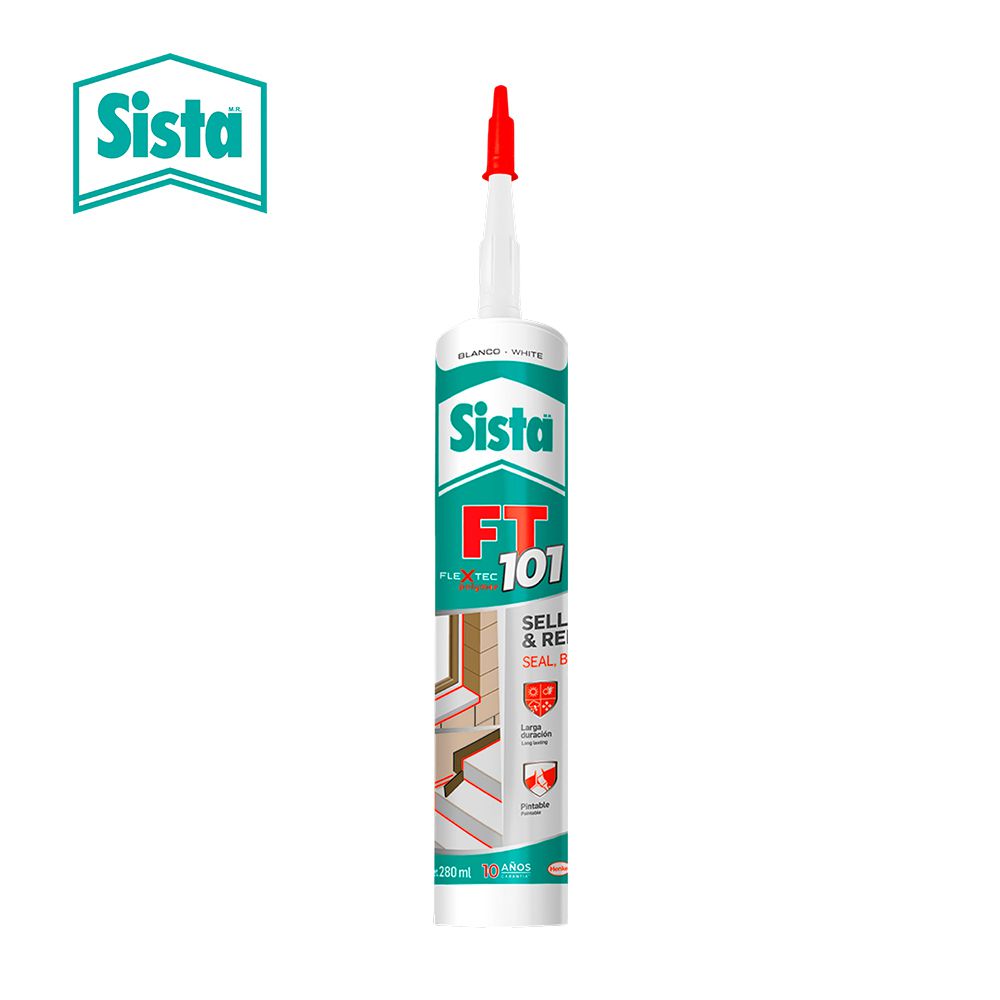SELLADOR Y ADHESIVO FLEXTEC BLANCO 280 ML. FT 101 SISTA (PE) (NC)