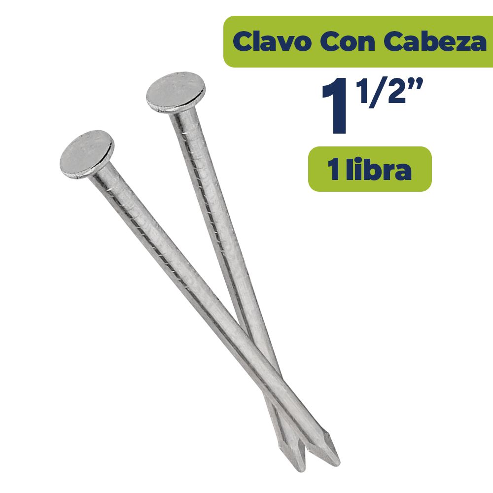 CLAVO ALAMBRE CON CABEZA 1 1/2 (LBS)